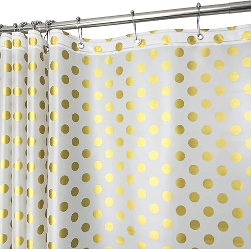 Miniatura 10 de Forro de cortina de regadera de plástico, cortina impermeable impresa de PEVA con diseño, patrón de plumas holográficas, ojales resistentes al Pluma