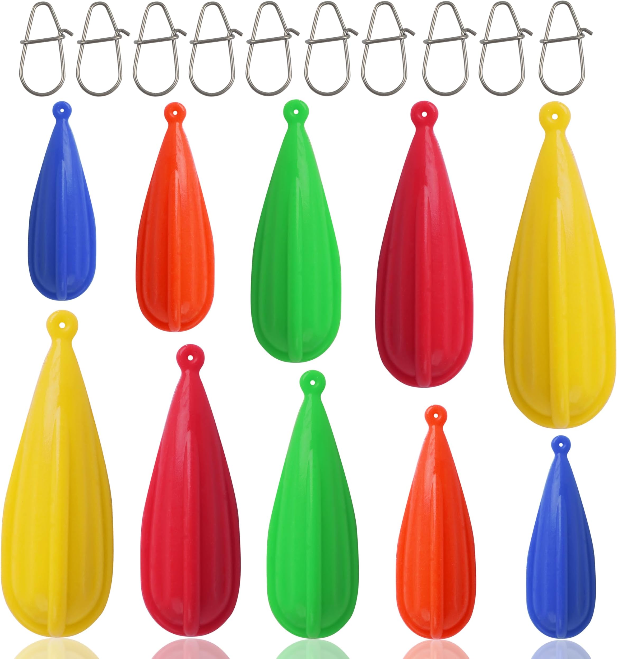 Fishing Practice Plugs Bait Casting Practice Plugs 5 Size Mixed Colors Silicone Weights Fishing Practice Plug for Kids Beginners Improving Throwing Casting Skills