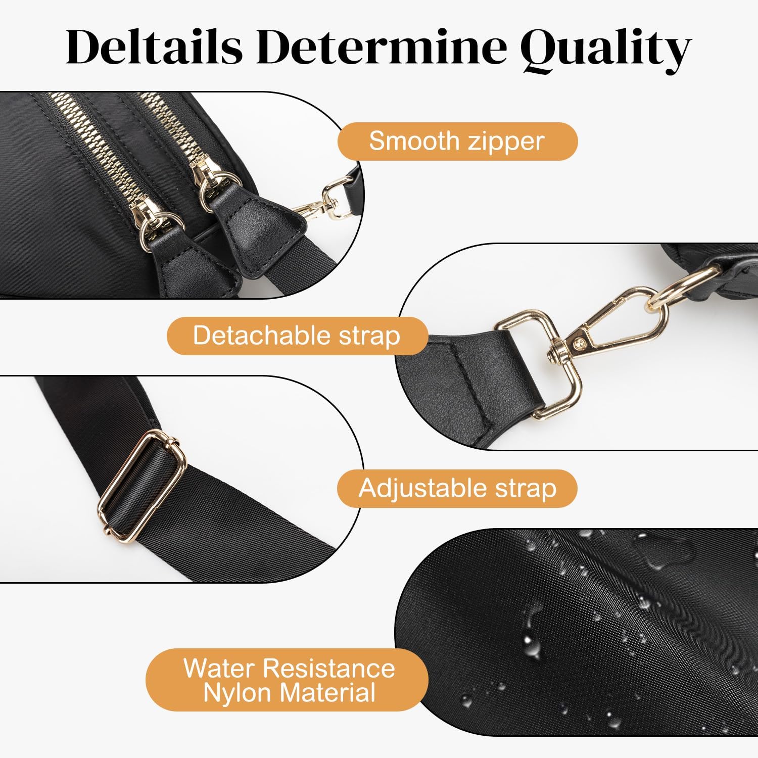 Spacious Nylon Checkered Crossbody Bum Bag for Women, Fashion Checkerboard Fanny Pack Purse with Anti-theft Pocket, Adjustable Wider Strap Wasit Bag