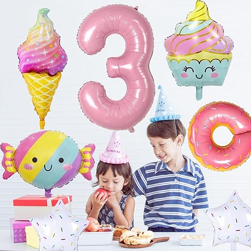 Miniatura 5 de Decoraciones de cumpleaños de 3 sirena, decoración de fiesta de sirena, kit de globos de sirena, globo de mar, globo de sirena, globos de cola de