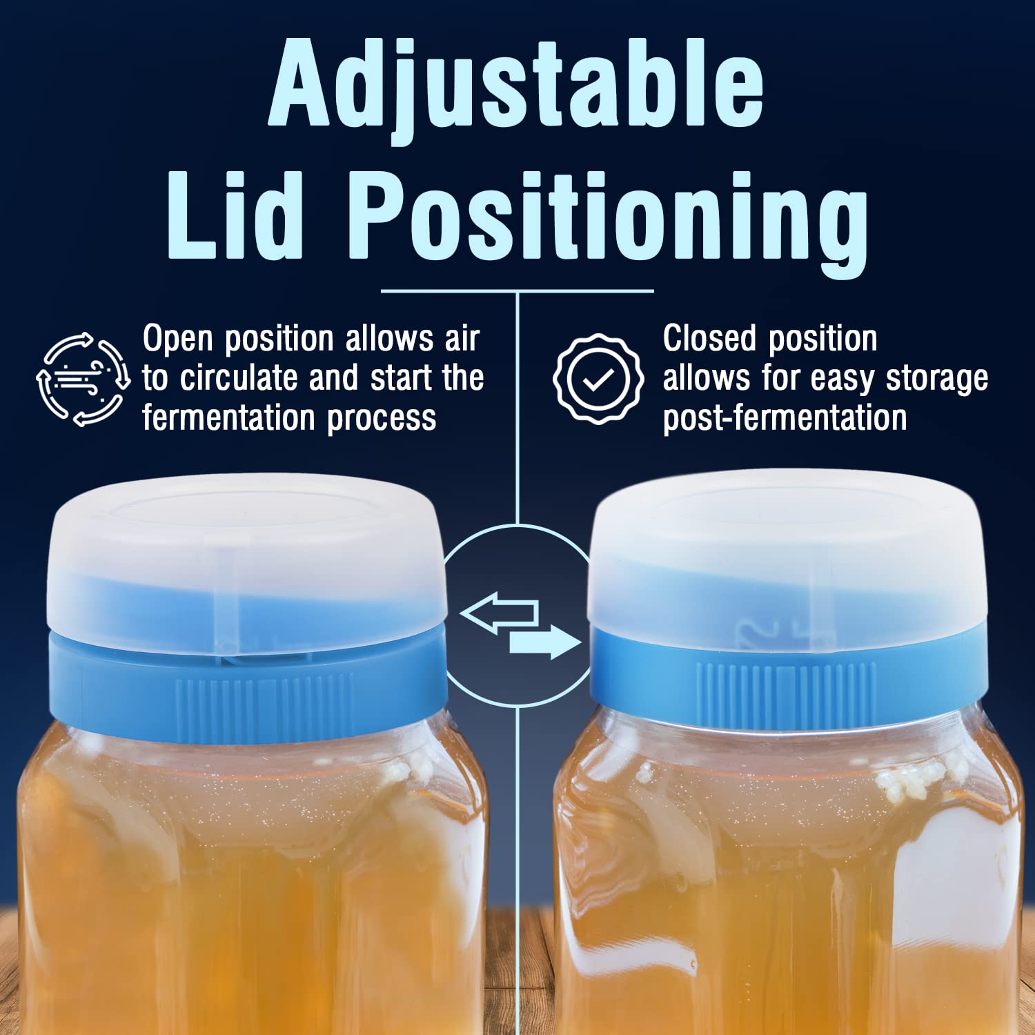 Buy [2 Sizes] Kefir Mason Jar Strainer Lids for Making Kefir With No