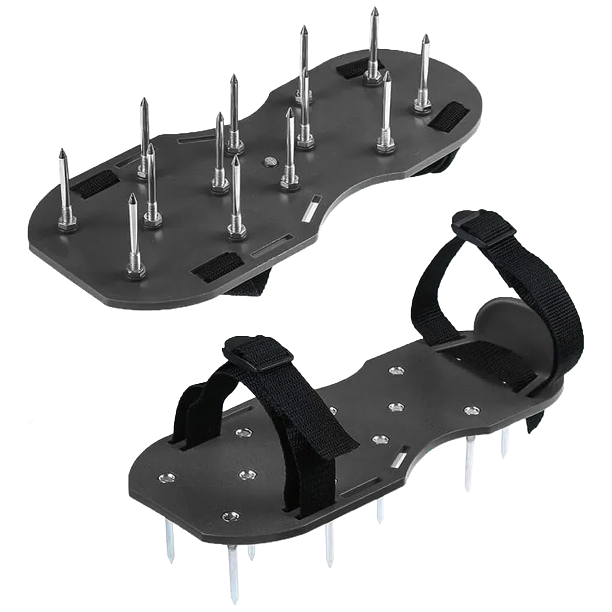Zapatos aireadores de césped con púas – Zapatos de aireación del suelo para jardín – Sandalias Aerator ajustables para el cuidado del césped y la ventilación