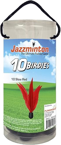 Miniatura 3 de Shuttlecock or Birdies - Paquete de 10 unidades para juego lento con paletas de madera, divertido juego de paleta para interiores