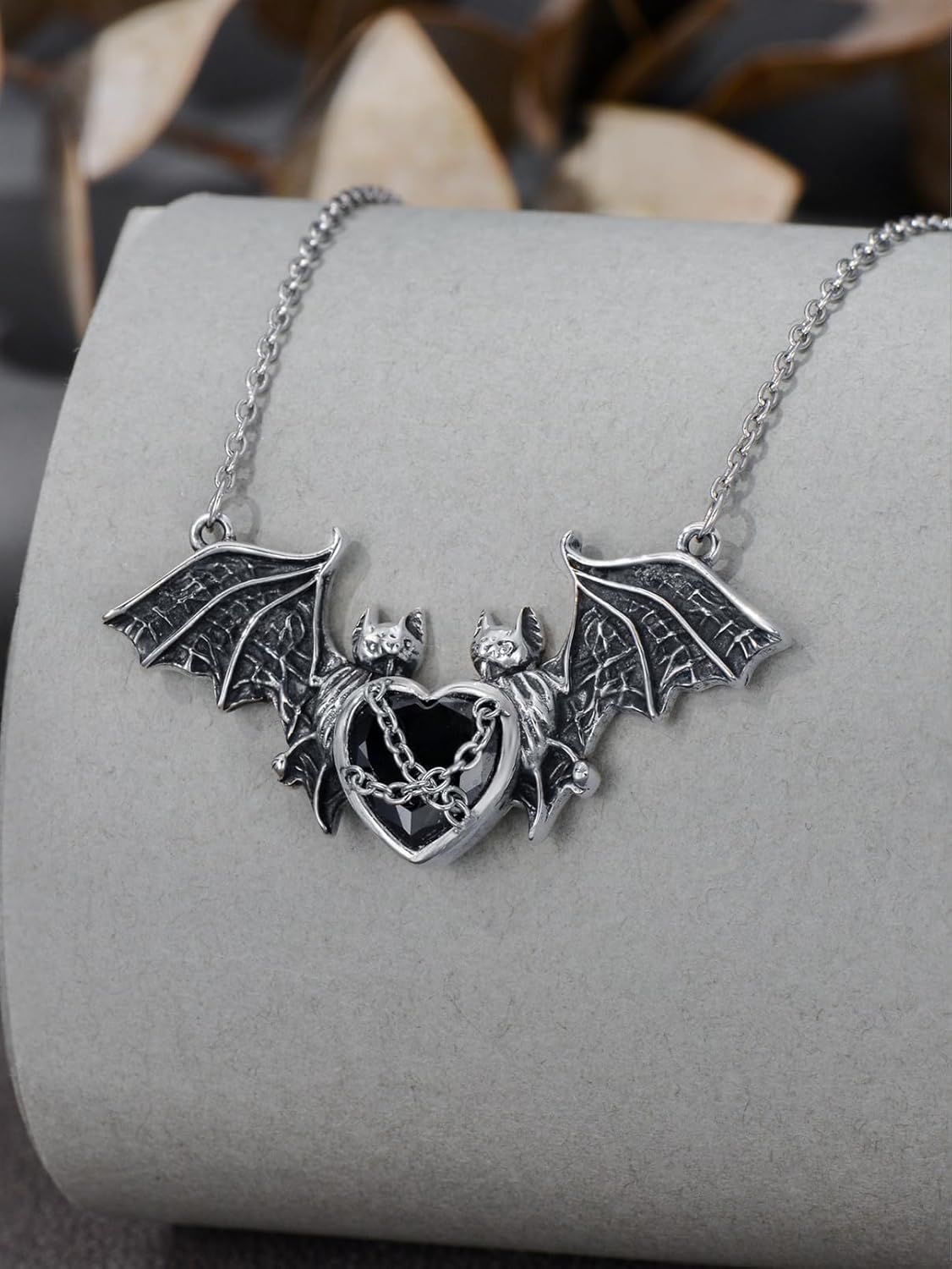 Skull/Cat/Ghost/Bat/Spider/Pumpkin Necklace, 925 Sterling Silver Halloween Necklace for Women men, Birthday Christmas Jewelry Gift - Image 3