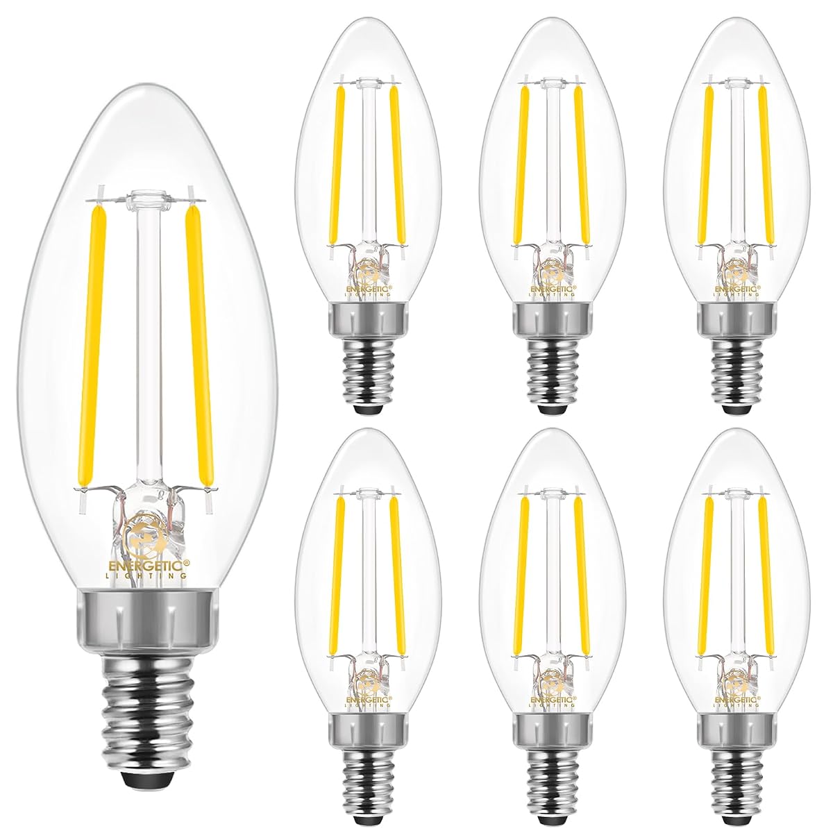 ENERGETIC SMARTER LIGHTING E12 B10 LED Light Bulb, 40W Equivalent, Cool White