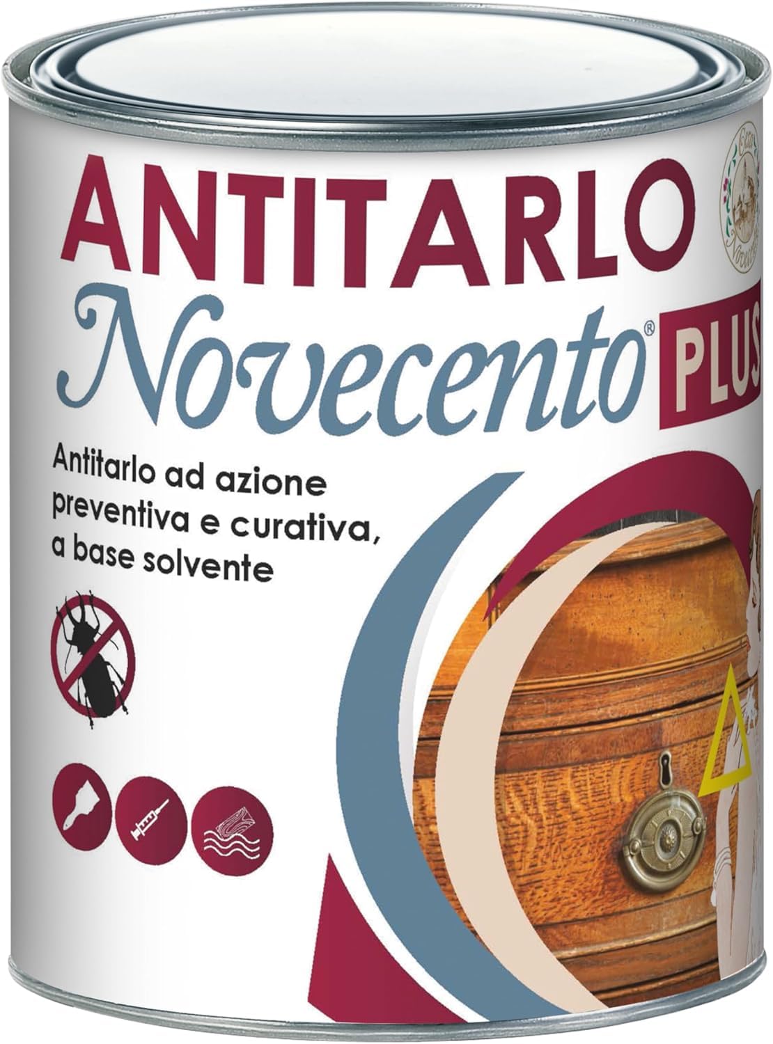 Antitarlo Novecento Plus 750 ml Liquido Professionale Protezione Mobili Arredi Legno Trattamento Preventivo Curativo