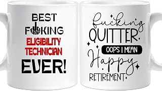 Funny Eligibility Technician Retirement Gift, Retired Eligibility Technician Appreciation Gifts, Thank You coworker leaving Gift, farewell good bye mug
