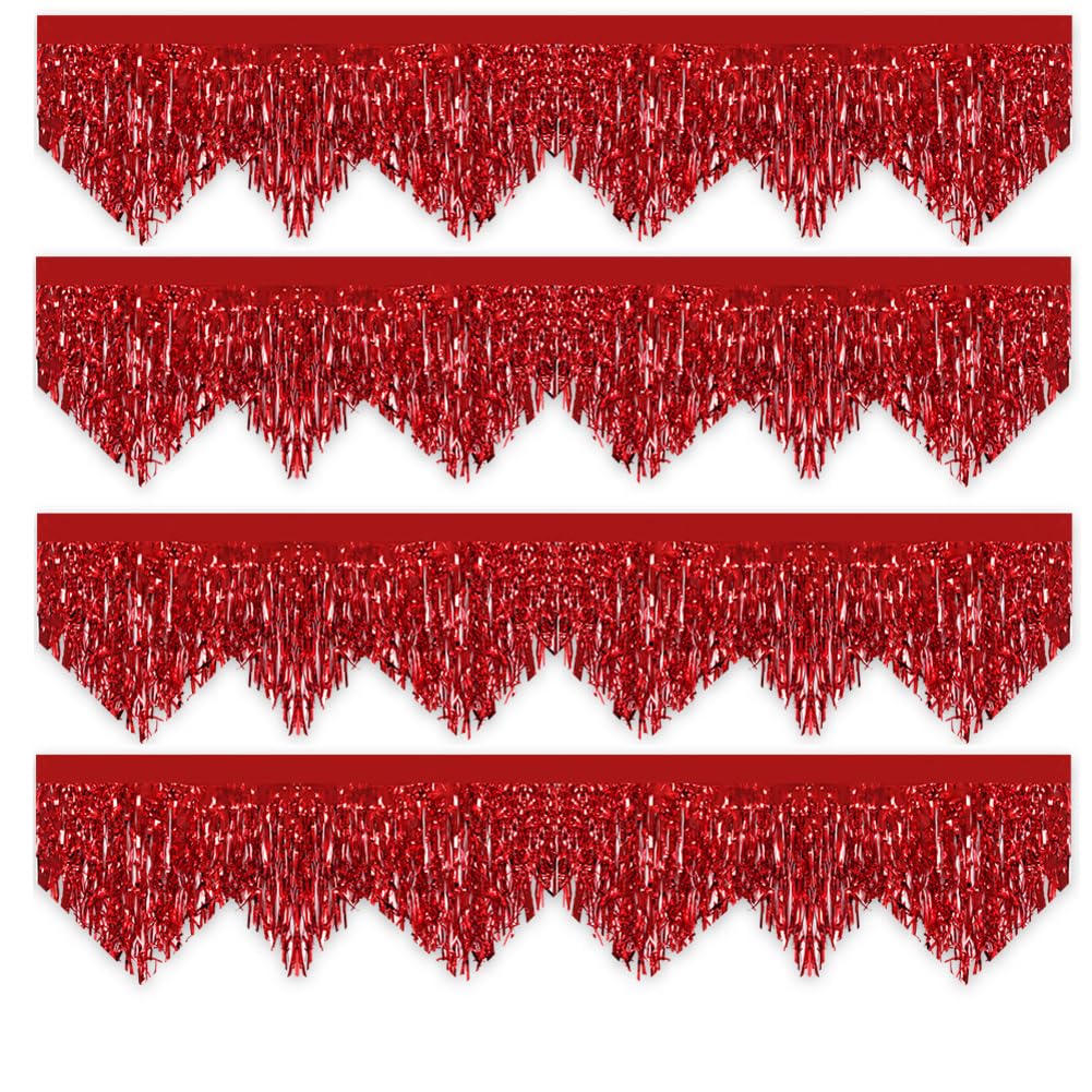Girlanda z frędzlami, 8 szt., 50 x 200 cm, lameta, zasłona przeciwdeszczowa, zasłona z frędzlami, na imprezę, serpentyny, brokatowa zasłona, zasłona foliowa, zasłona z frędzlami, na karnawał