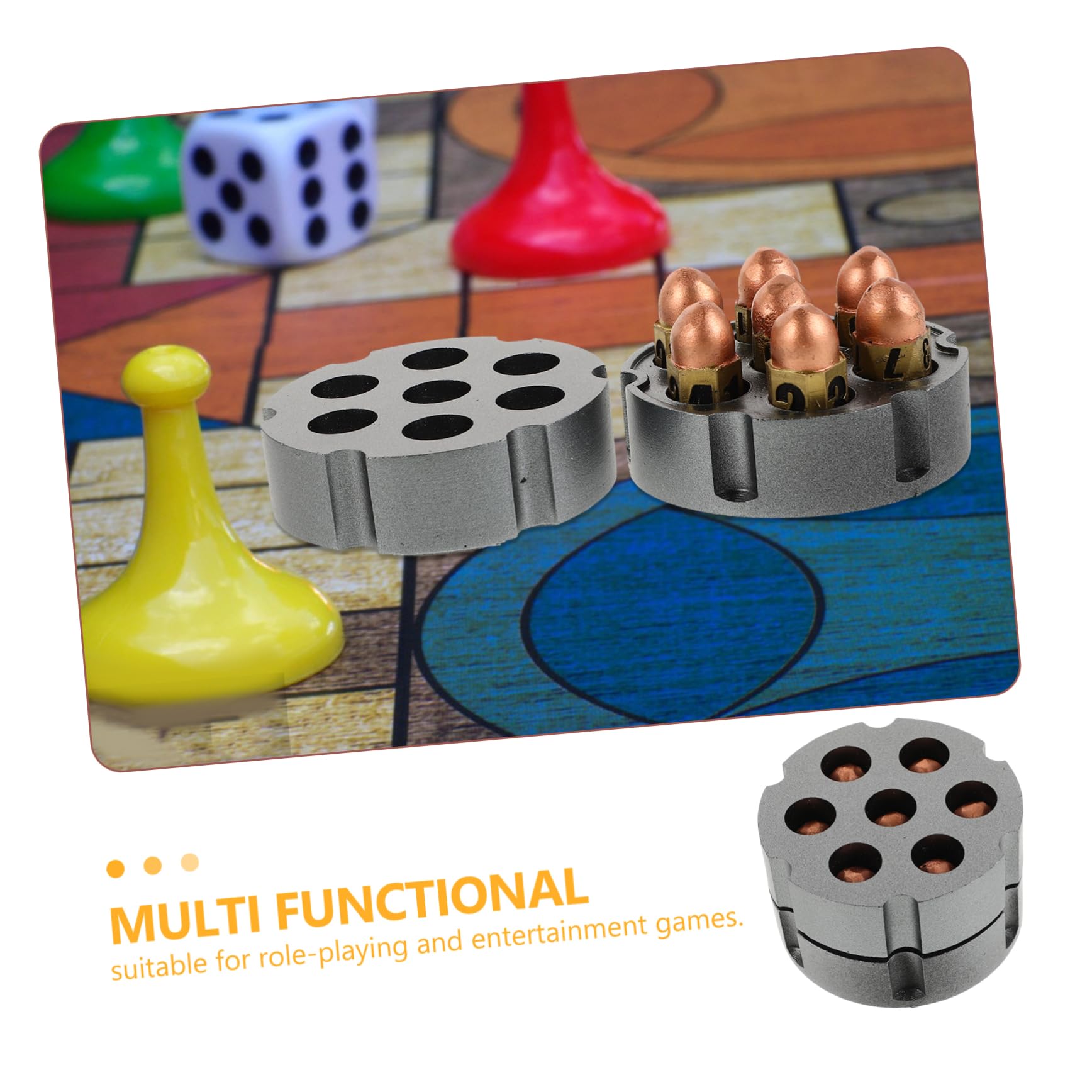 ibasenice Set de Dés Portables avec Base de Jeu de Rôle en Résine 16mm pour Jeux de Société et Soirées à Domicile