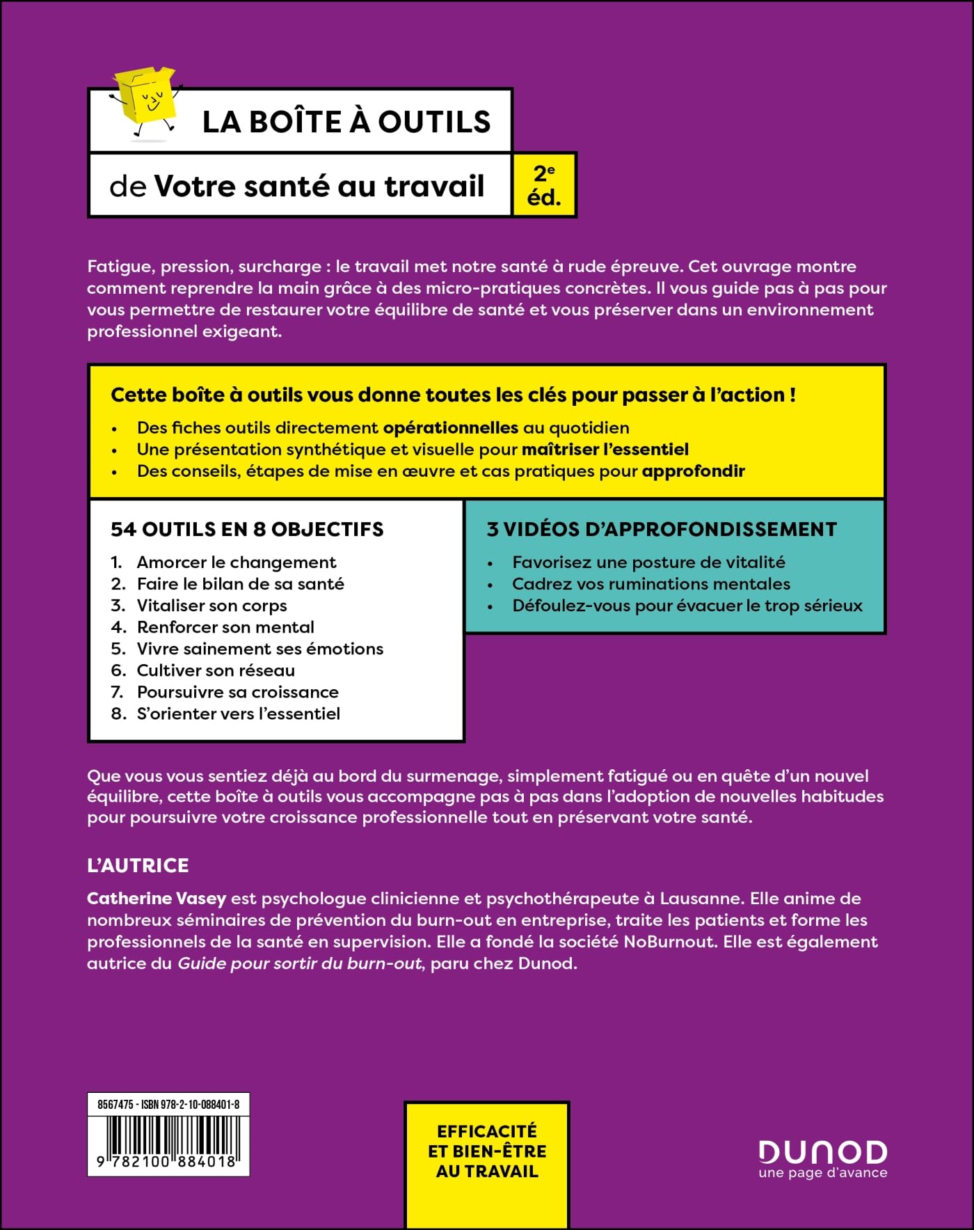 La boîte à outils de votre santé au travail - 2e éd.: 54 outils clés en main + 3 vidéos d'approfondissement
