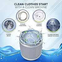 Vista 3 de Washing Machine Cleaner Tablets 25 Pack for Front Load, Top Load & HE Washers, Removes Odors, Grime, & Limescale, Deep cleans the inner drum, pump