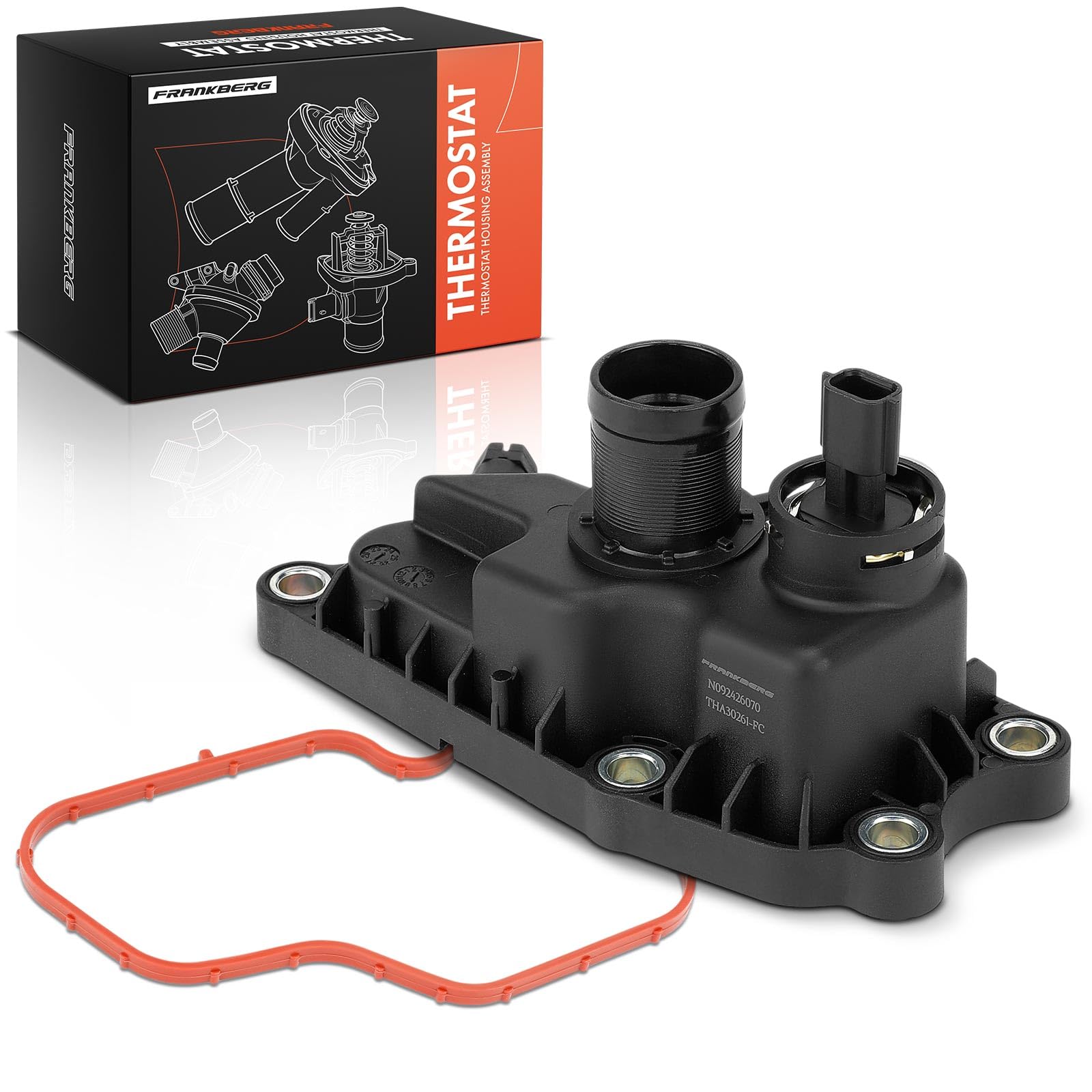 Frankberg Refrigerante del Termostato Benzina 2-Poli Compatibile con Twingo III BCA BCM Fortwo Cabriolet 453 Fortwo Coupé 453 Replace# 2812010180