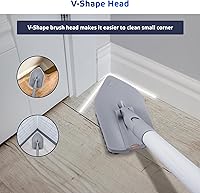 Vista 5 de DSV Standard Tile Tub Scrubber Brush Shower Scrubber with Long Handle, 3-in-1 Cleaning Brush with 3 Detachable No Scratch Brush Heads, 56’’ Scrub