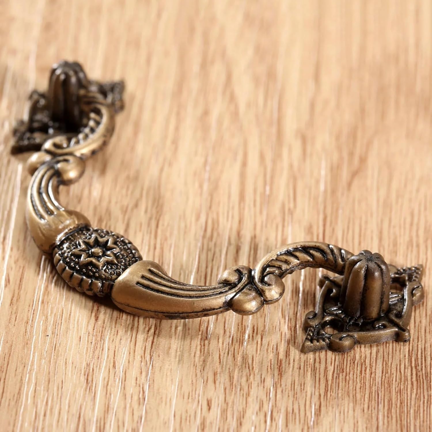 YouYeong 2Pcs Cabinet Knobs and Handles Retro Furniture Knobs Kitchen Drawer Cupboard Pull Handles Furniture Fitting