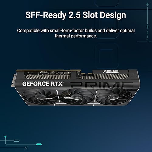 ASUS Prime GeForce RTX 5070 12GB GDDR7 Gaming Grafikkarte — šoninis vaizdas