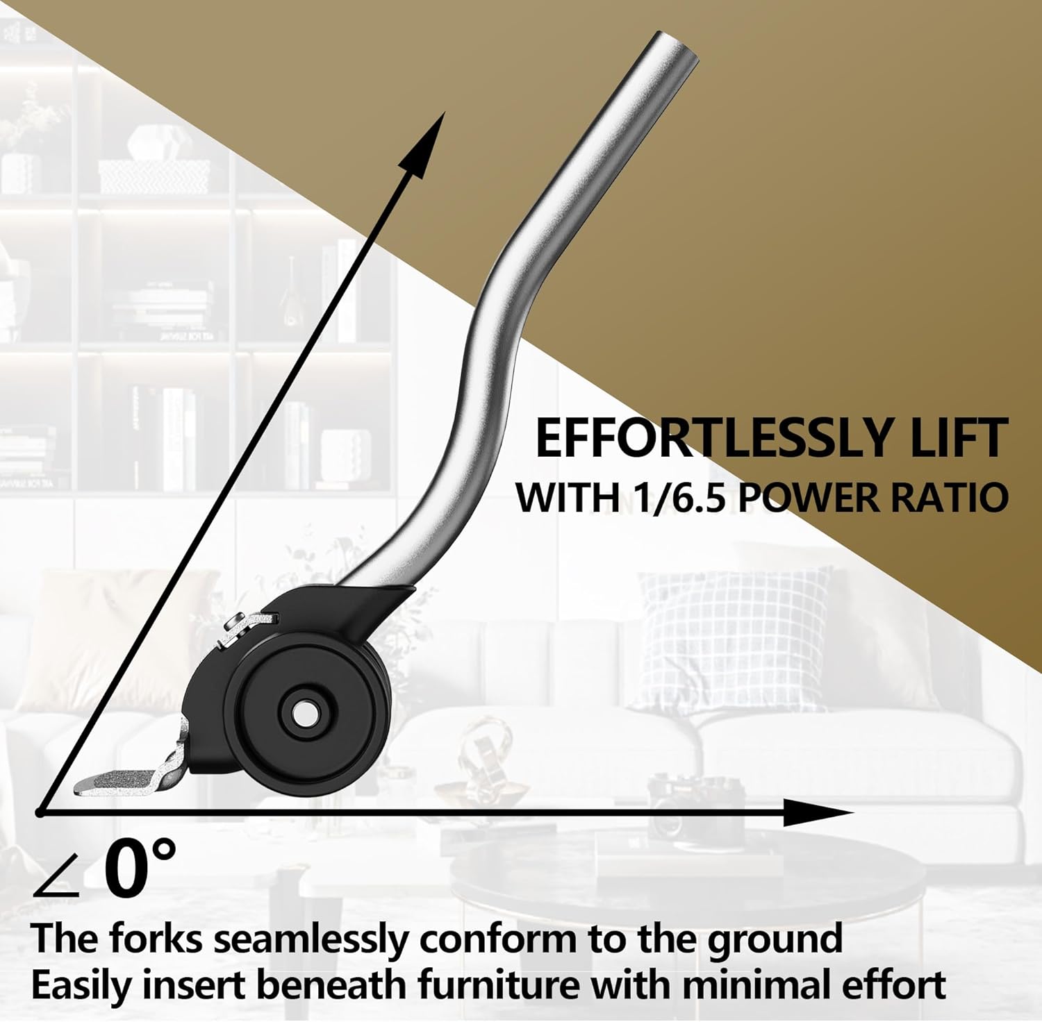 ONEON Innovative Furniture Lifter Tool for Use with Furniture Sliders & Furniture Movers - Effortlessly Move and Rearrange Heavy Furniture with Confidence