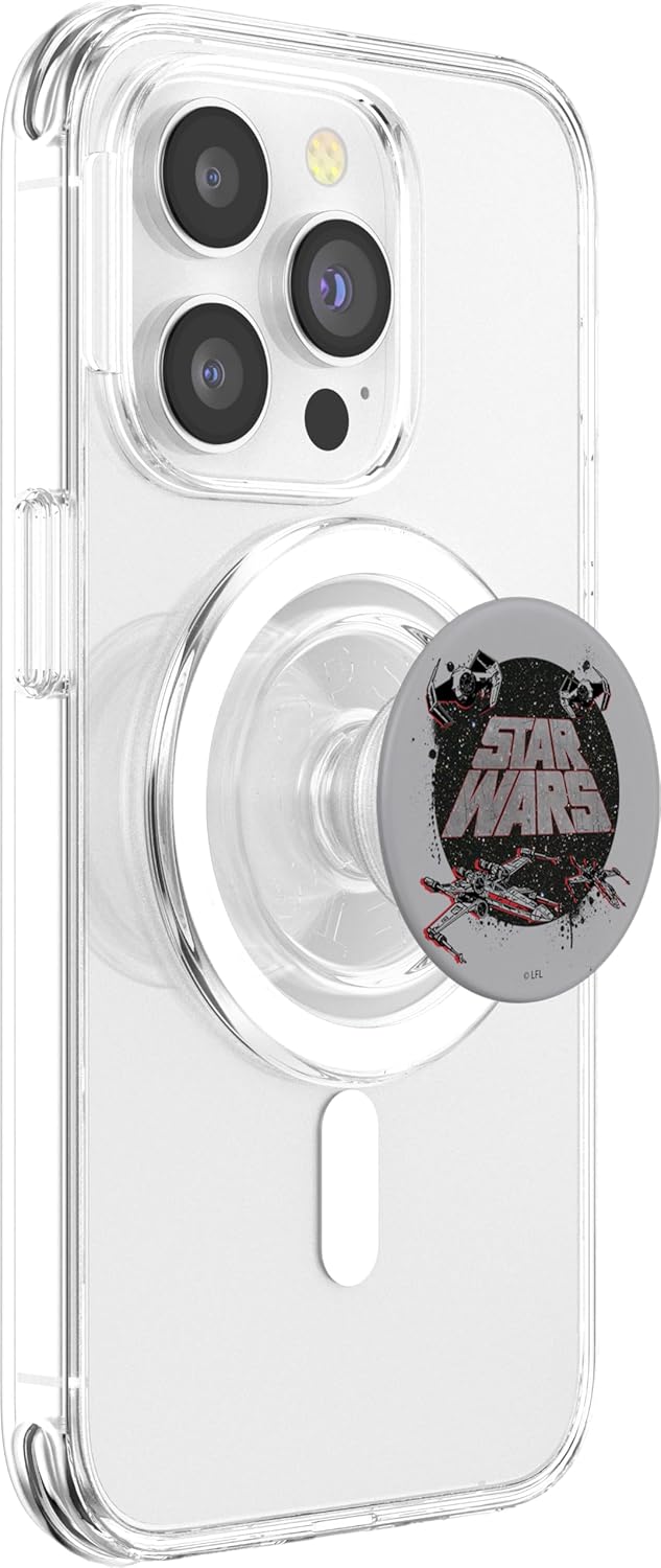 Star Wars Logo Splatter Painted Ships PopSockets MagSafe PopGrip for iPhone