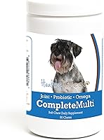 Vista 157 de Healthy Breeds Schnauzer miniatura todo en uno multivitamínico suave masticable 90