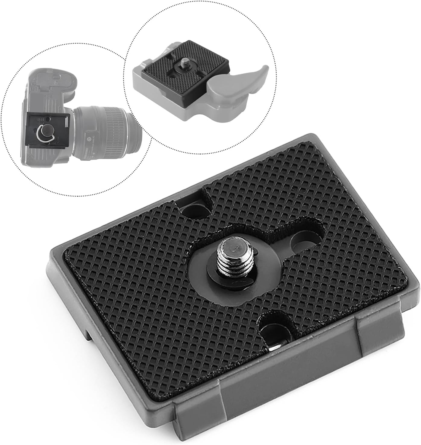 Quick Release Plate for 200PL14, Lightweight Metal Alloy Camera Mounting Plate, Stably Fix Camera, Reduce Rub, Compatible with VT1500 Quick Release Plates