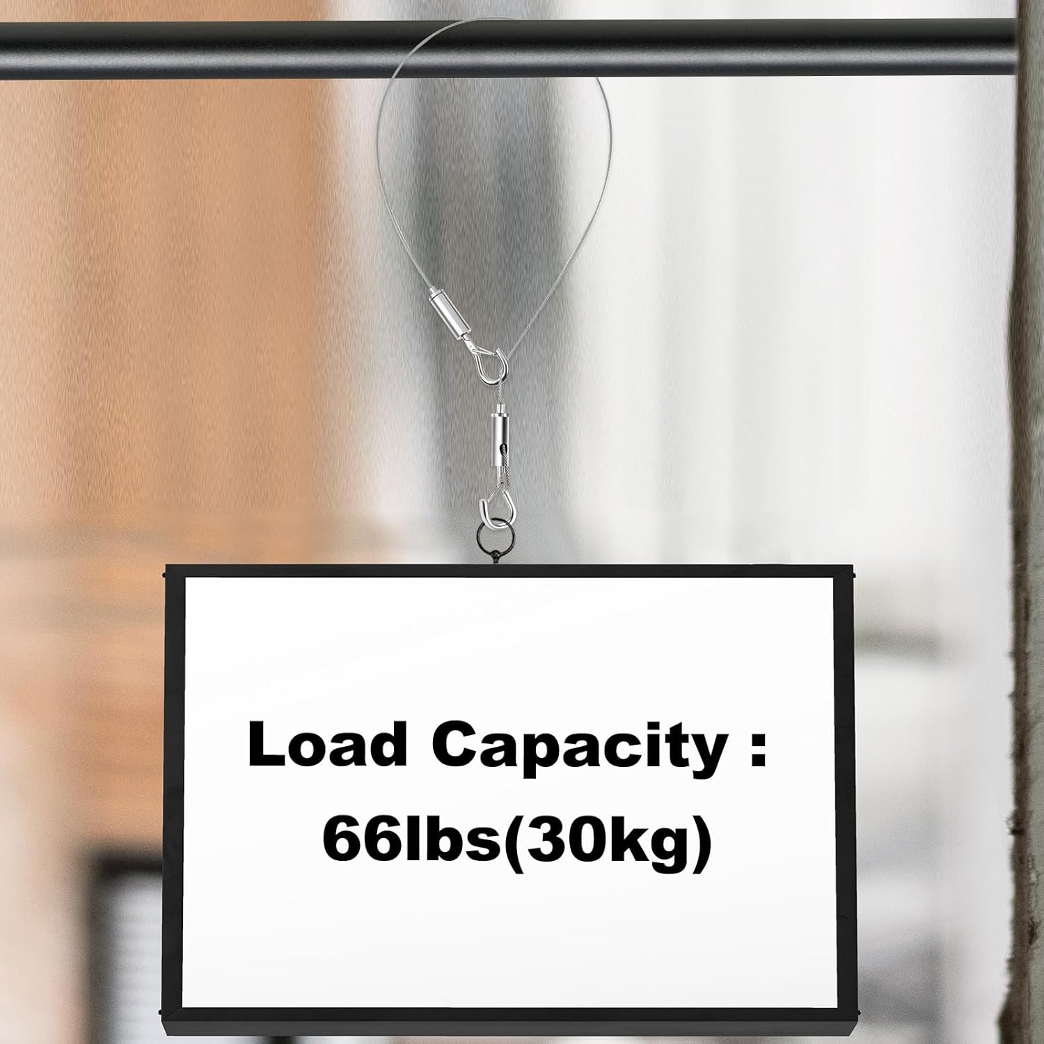 6 Pcs Picture Hanging Wires Heavy Duty Adjustable Art Hanging Wire 9.8FT x1.5mm Stainless Steel Frame Wires Rope for Mirrors Frames Artwork Basket Flowerpot Light Lamp Billboard (hold up to 30kg/66lb)