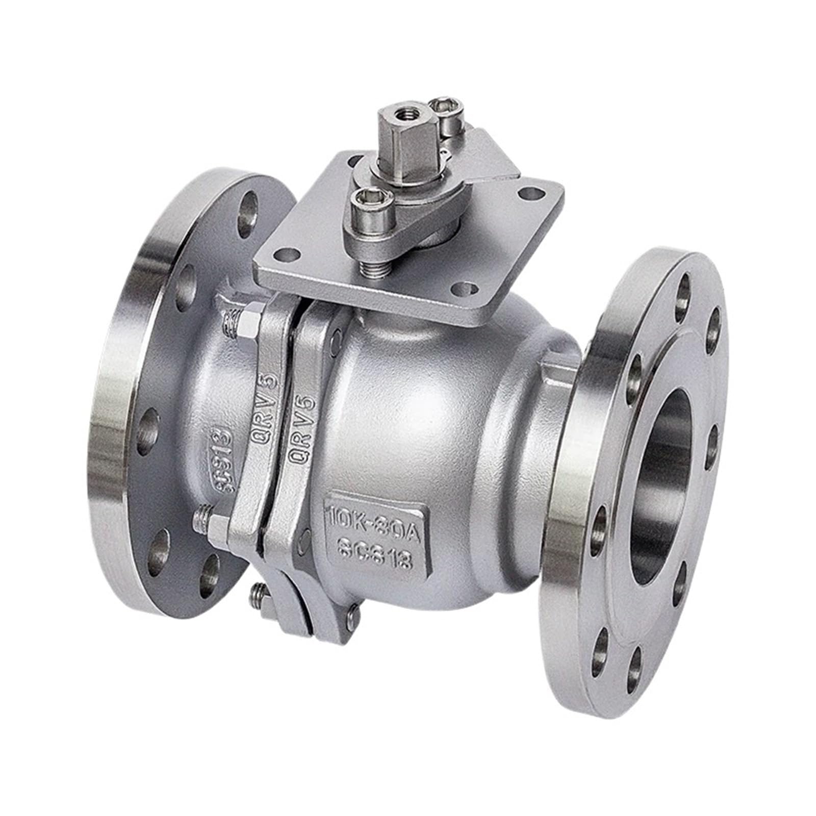 Vanne à bille JIS 10K DN40 inox 316 anti-corrosion pour réseaux de fluides agressifs