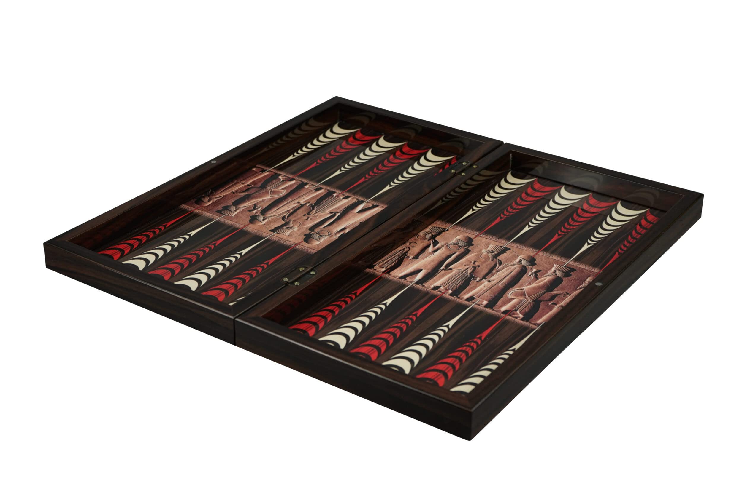 Juego de Backgammon de Madera Diseño Antiguo III - 20 Pulgadas