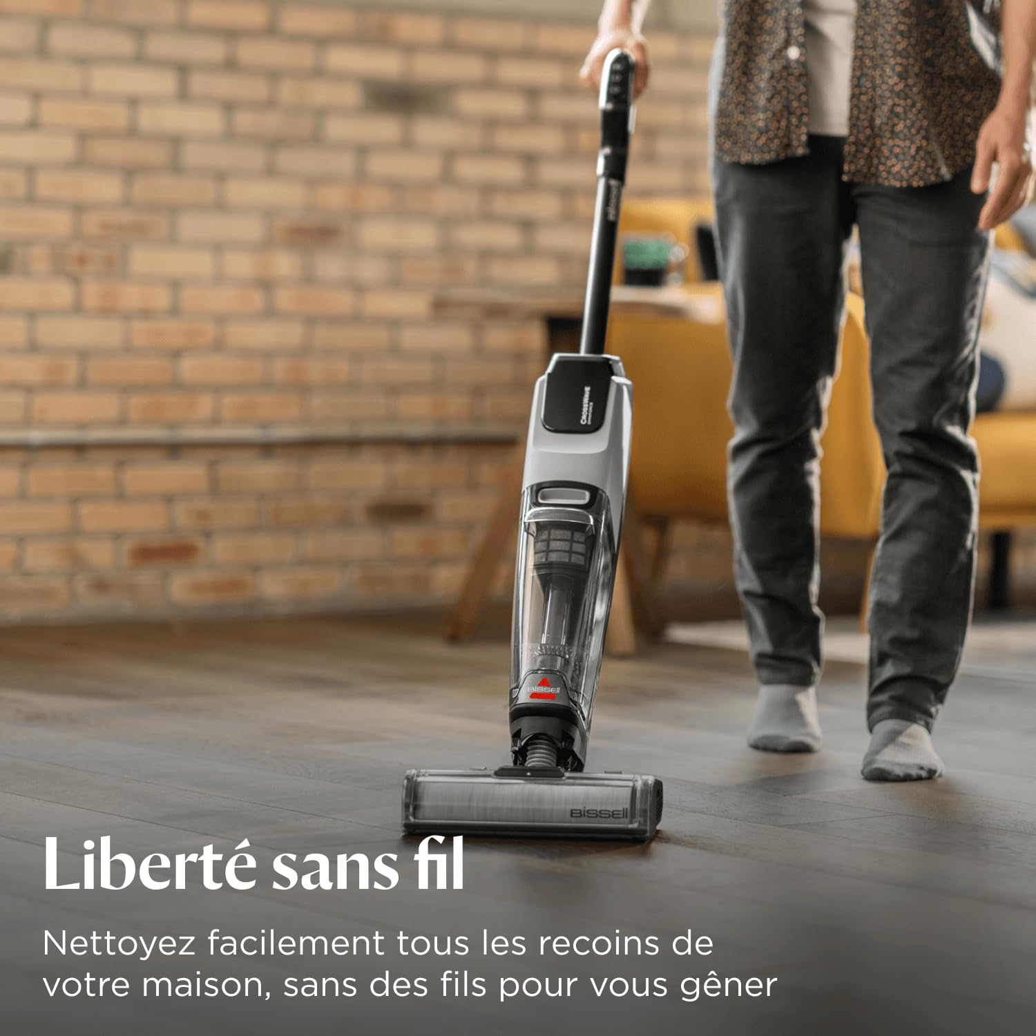 Bissell CrossWave OmniForce Aspirateur Balai Laveur sans Fil 240m² 3912N