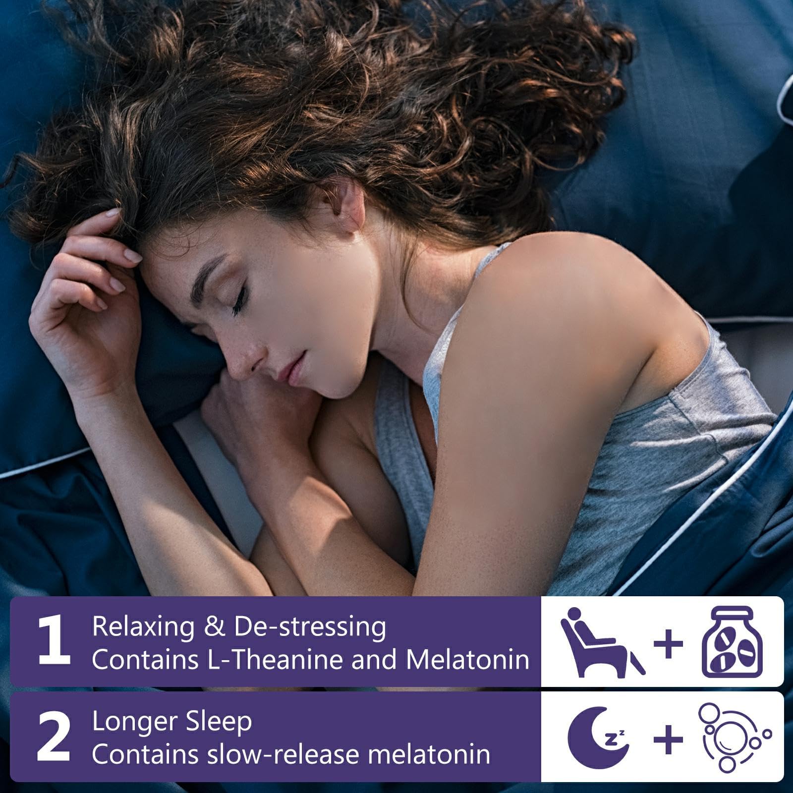 OMOGS Melatonin, Fast Dissolve Melatonin 10mg Tablets, with L-Theanine, L-Glycine & Vitamin, Supports Relaxation & Healthy Sleep Cycles, Strawberry Flavor, 120-Day Supply — Amazon image 5