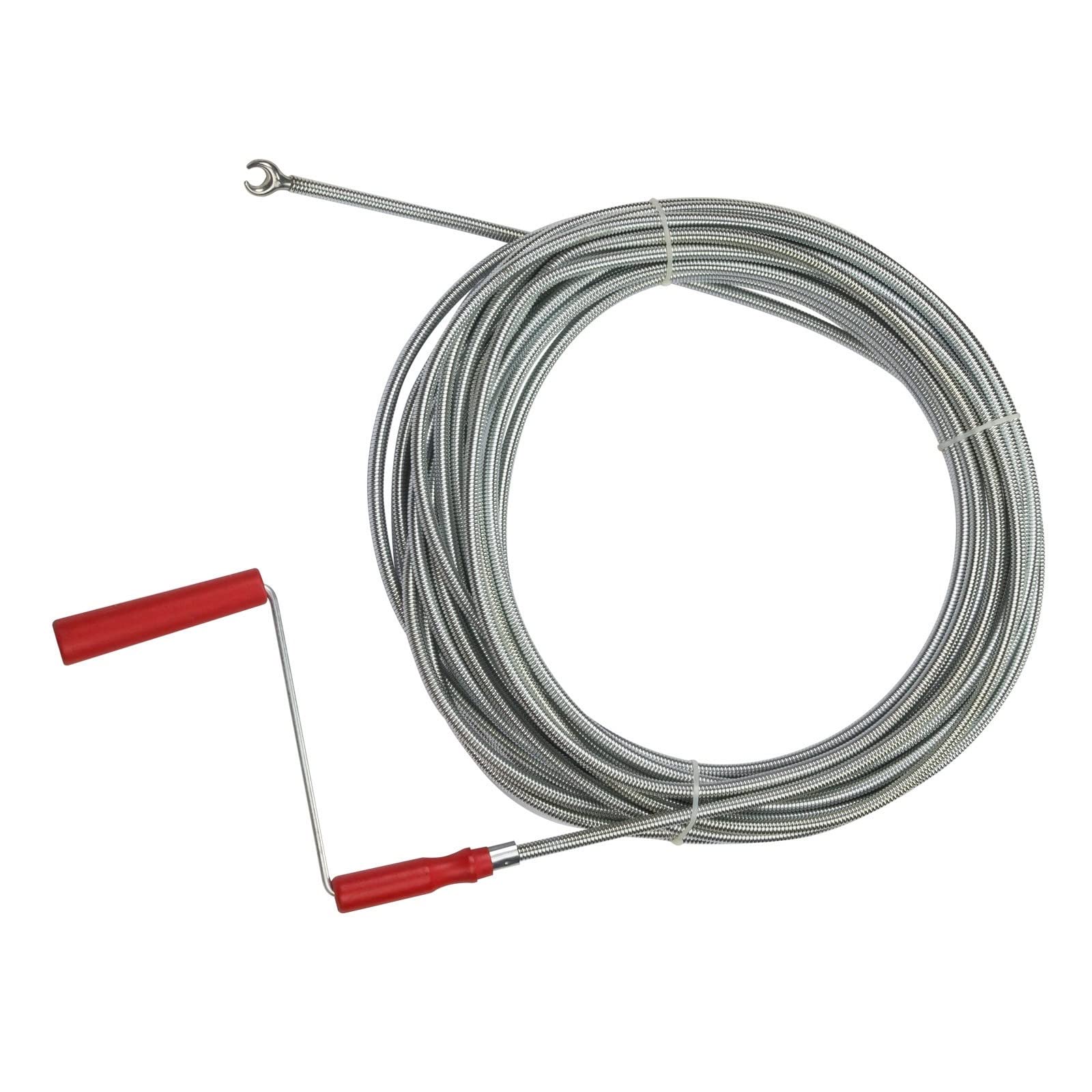 DEMA DRRS 20 - Espiral profesional para limpieza de tuberías (20 m, flexible y resistente, ideal para desagües y tuberías)
