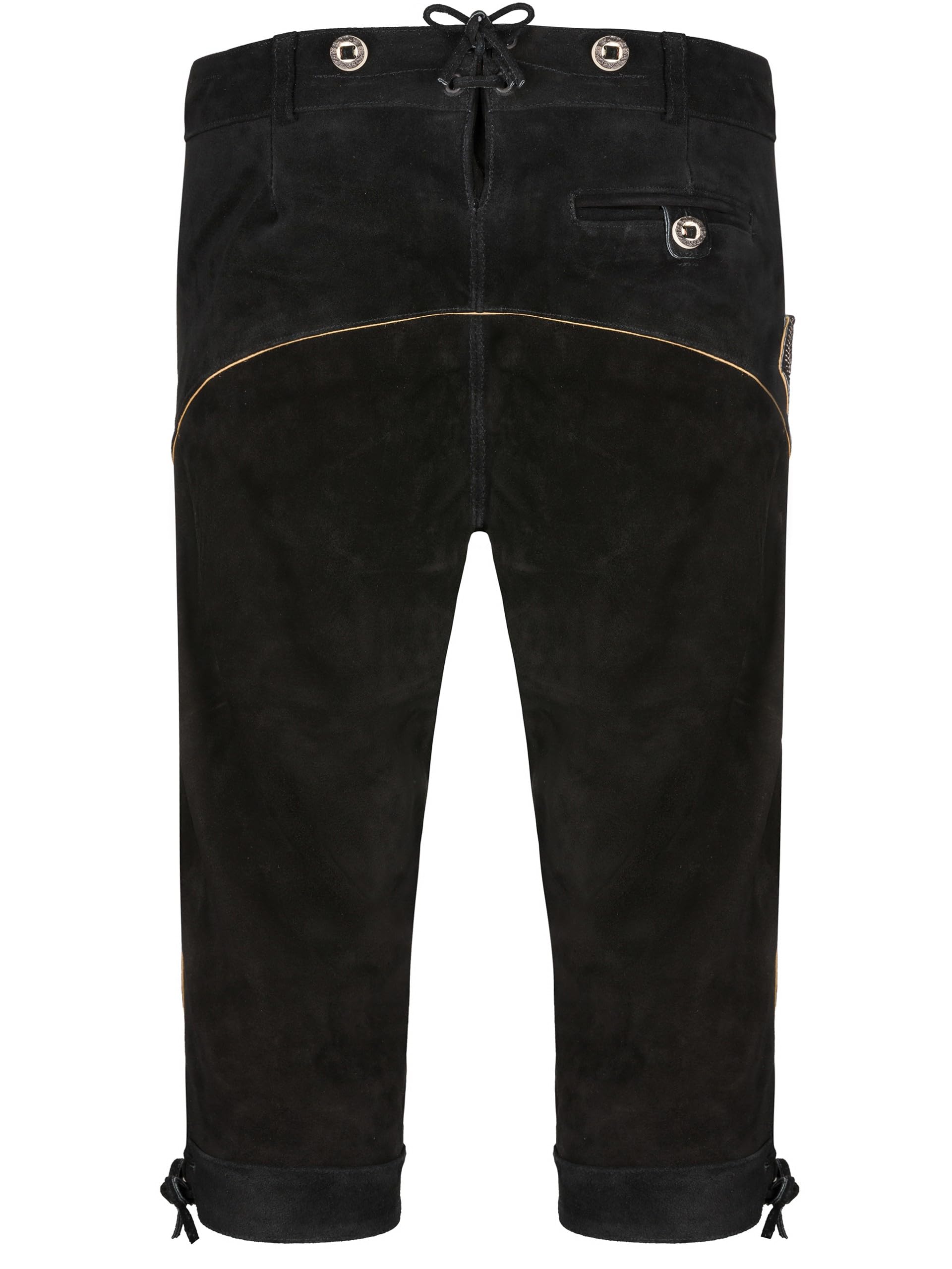 Almbock Trachtenlederhose Herren Kniebund - Original bayerische Lederhose Herren Tracht - Trachtenhose Oktoberfest in vielen Farben von Gr. 46-60