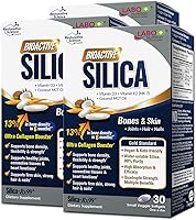 Vista 1 de LABO Nutrition Sílice bioactiva – cabello, piel, uñas, formación de colágeno, articulaciones y fuerza ósea – Apoya la salud ósea y refuerzo