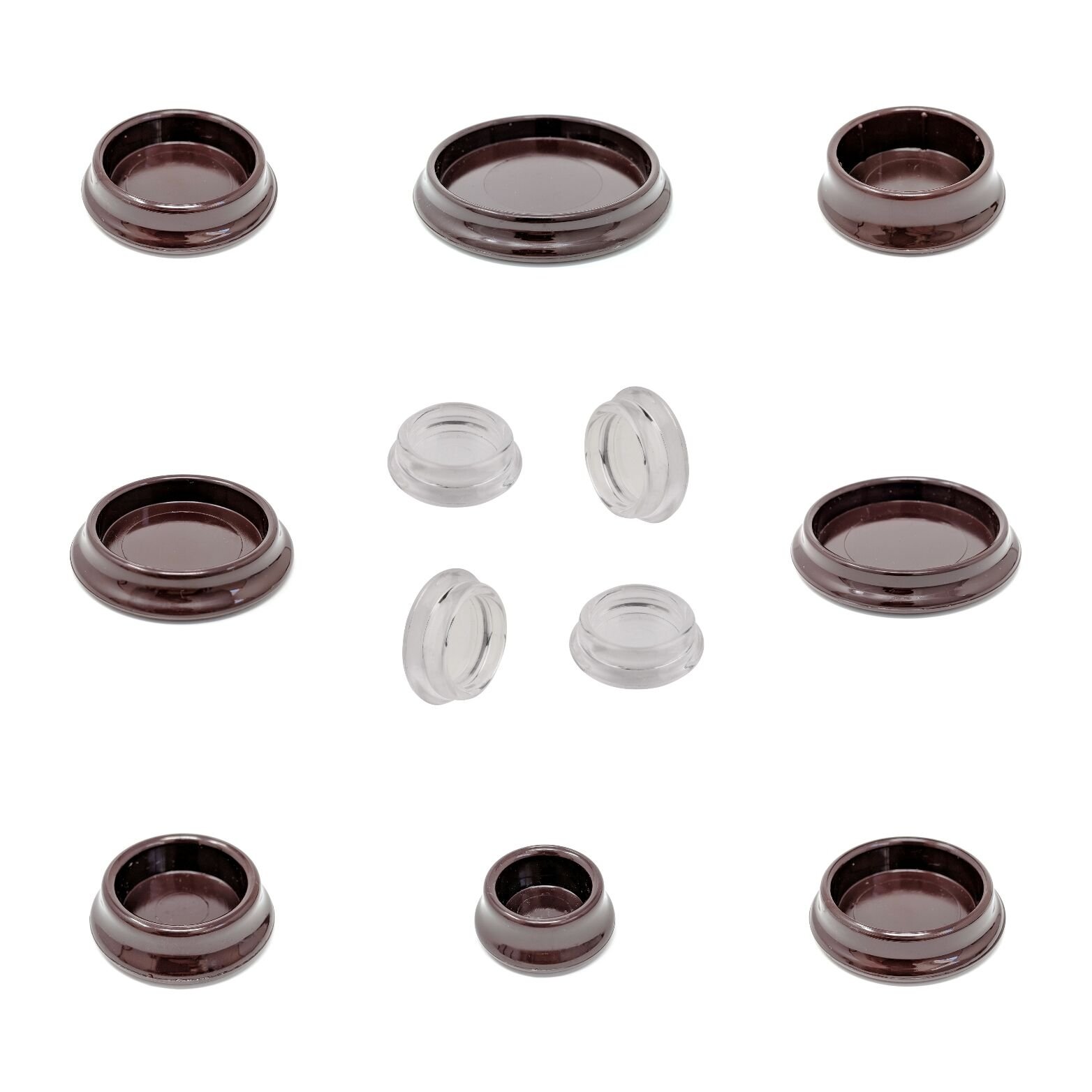 Keay Vital Parts Clear Furniture Cups. Carpet Protectors For Round Furniture Legs. Made In Germany (, Inside Diameter 23Mm - See Second Image Before Ordering This Size, Pack Of 8)