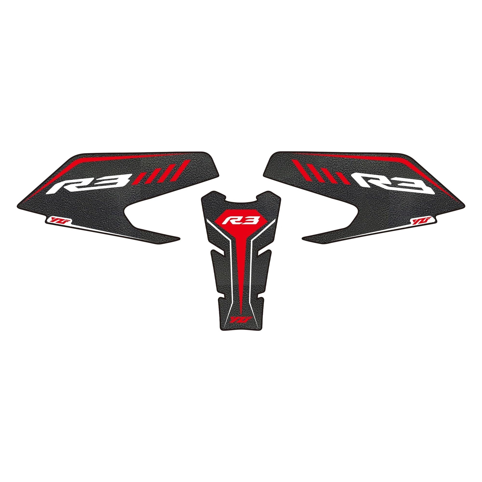 Tank Pad Protector Motorcycle Knee Grip Tank Traction Pad Side Rubber for YZF-R3 YZFR3 2019-2024 ﻿ Tank Pad Sticker