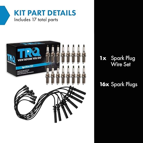 Miniatura 219 de TRQ Kit de bujías de 5 piezas de bujías de iridio compatibles con Chevrolet Aveo 2004-2008 Aveo5 2004-2008