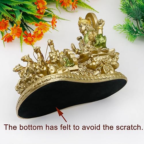 Vista 5 de alikiki Estatua hindú Dios Señor Surya - India Templo Mandir Puja Ídolo Pooja Artículo indio Diwali Decoración Murti Staue Meditación Religiosa Sala