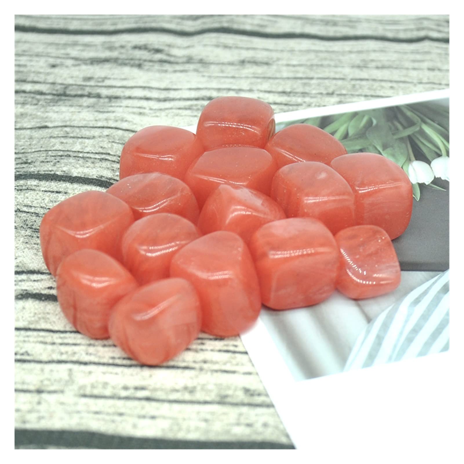 Cristallo naturale ruvido Quarzo ciliegio naturale Ghiaia Dimensioni campione Pietre burattate irregolari Cristallo Quarzo Acquario domestico Collezioni di casa ( Color : Cherry Quartz , Size : One Si