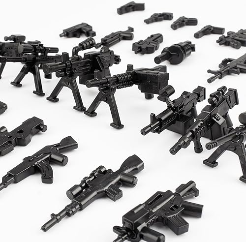 Miniatura 4 de MaozyHomie Figuras de soldados de juguete, juego de juguetes de batalla del ejército estadounidense, paquete de armas, bloques de construcción de