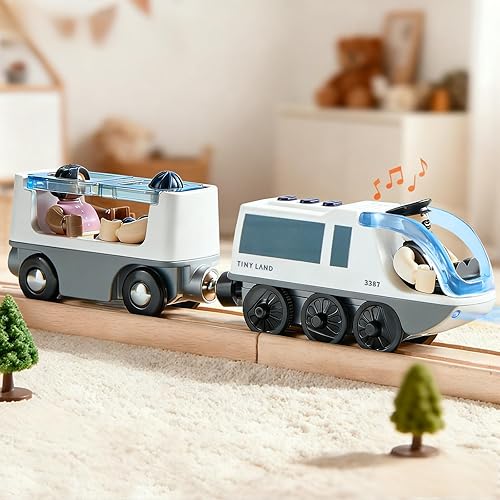 Tiny Land Tren a pilas para pista - Juguetes de tren para niños pequeños
