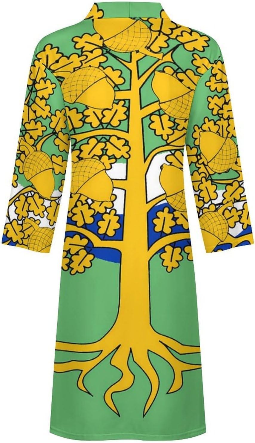 Flag of Nottinghamshire County Council Mens Robe Long Bathrobe for Women Bath Robes Lightweight Soft Printed Sleepwear