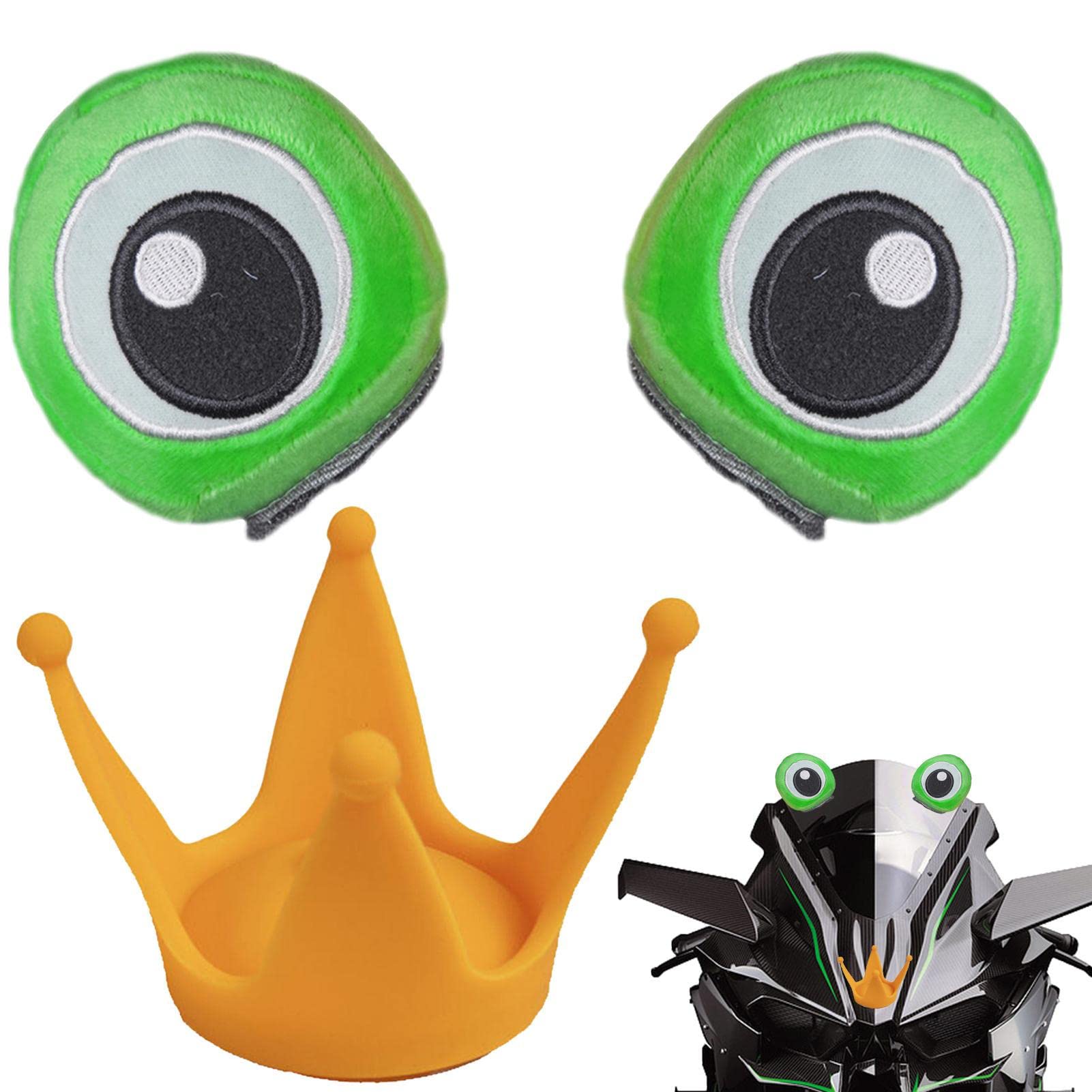 Tarako Green Ski Helmets Ears | Comfortable Fun Frog Ear Protection Helmets,Helmets Horns For Safe Enjoyable Skiing Experience For Kids The Slopes