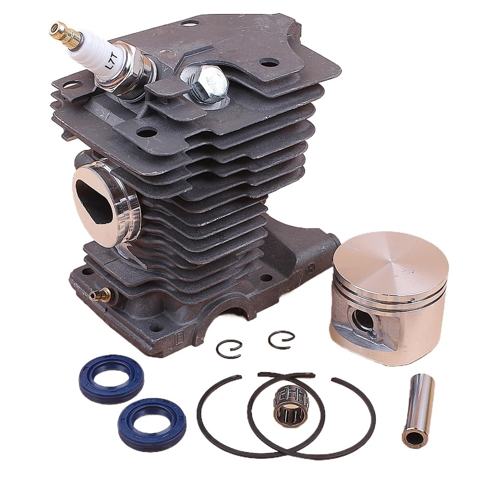 46mm Cylinder Piston Kit Fit for Stihl MS270 MS280 MS 270 280 Decompression Valve Spark Plug Big Bore Kit Big Bore Cylinder Piston Kit