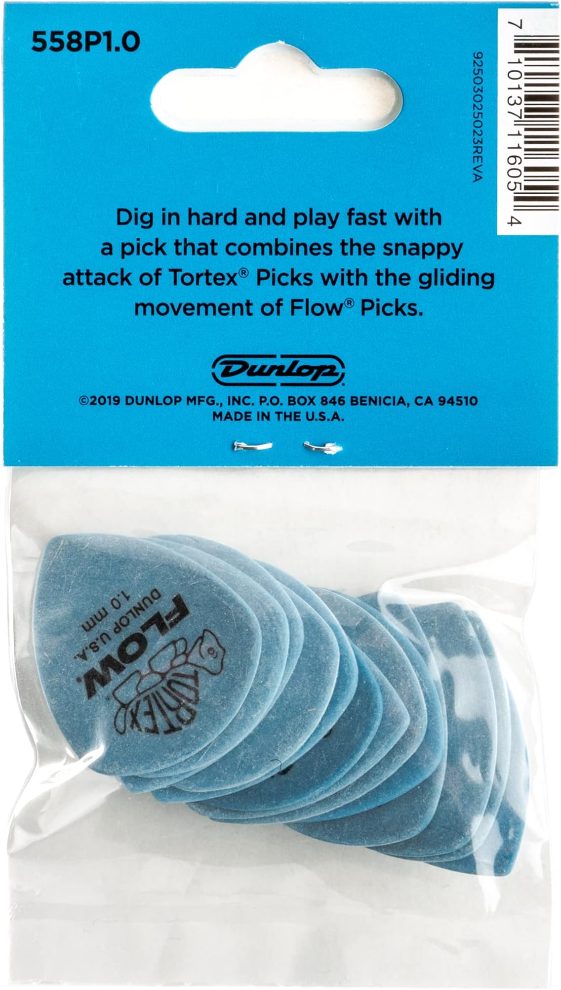 Jim Dunlop Tortex® Flow® Pick 1.0MM - 12 Pack