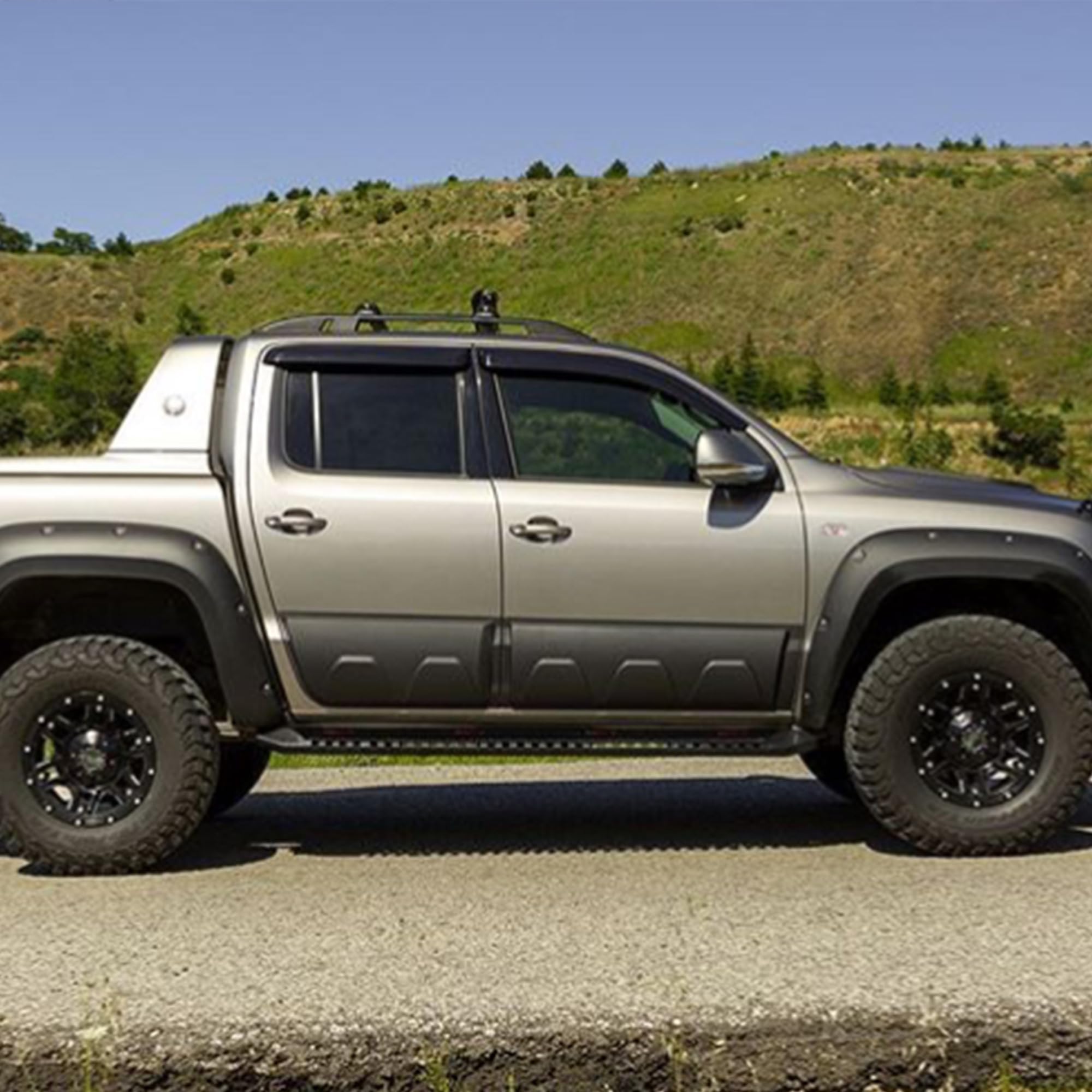 ONEWAY AUTO ACCESSORIES Osłona karoserii, ochrona drzwi, kompatybilna z VW Amarok Mk1 Mk1 Facelift 2010 do 2022, 6-częściowy
