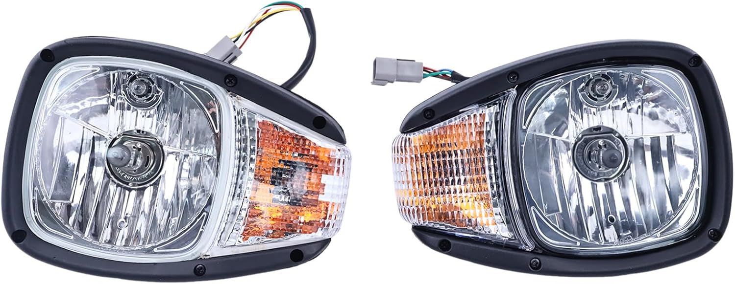 24V Headlight 344-3456 344-3455 Compatible for Caterpillar C7 C6.6 C4.4 Loader 924H 924K 930G 930K Engine