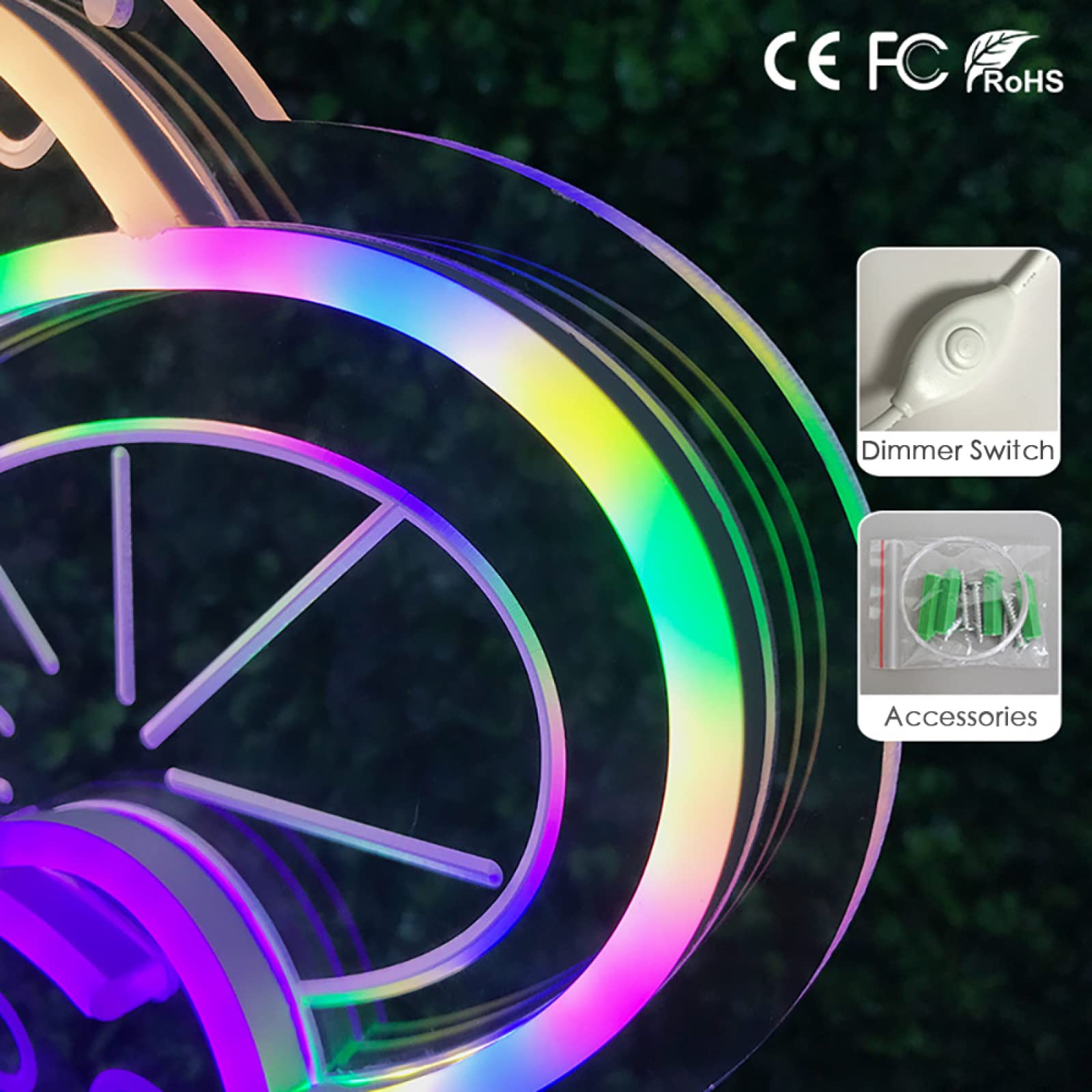 Applique a led a forma di fungo lampada da parete decorativa 9 watt 3