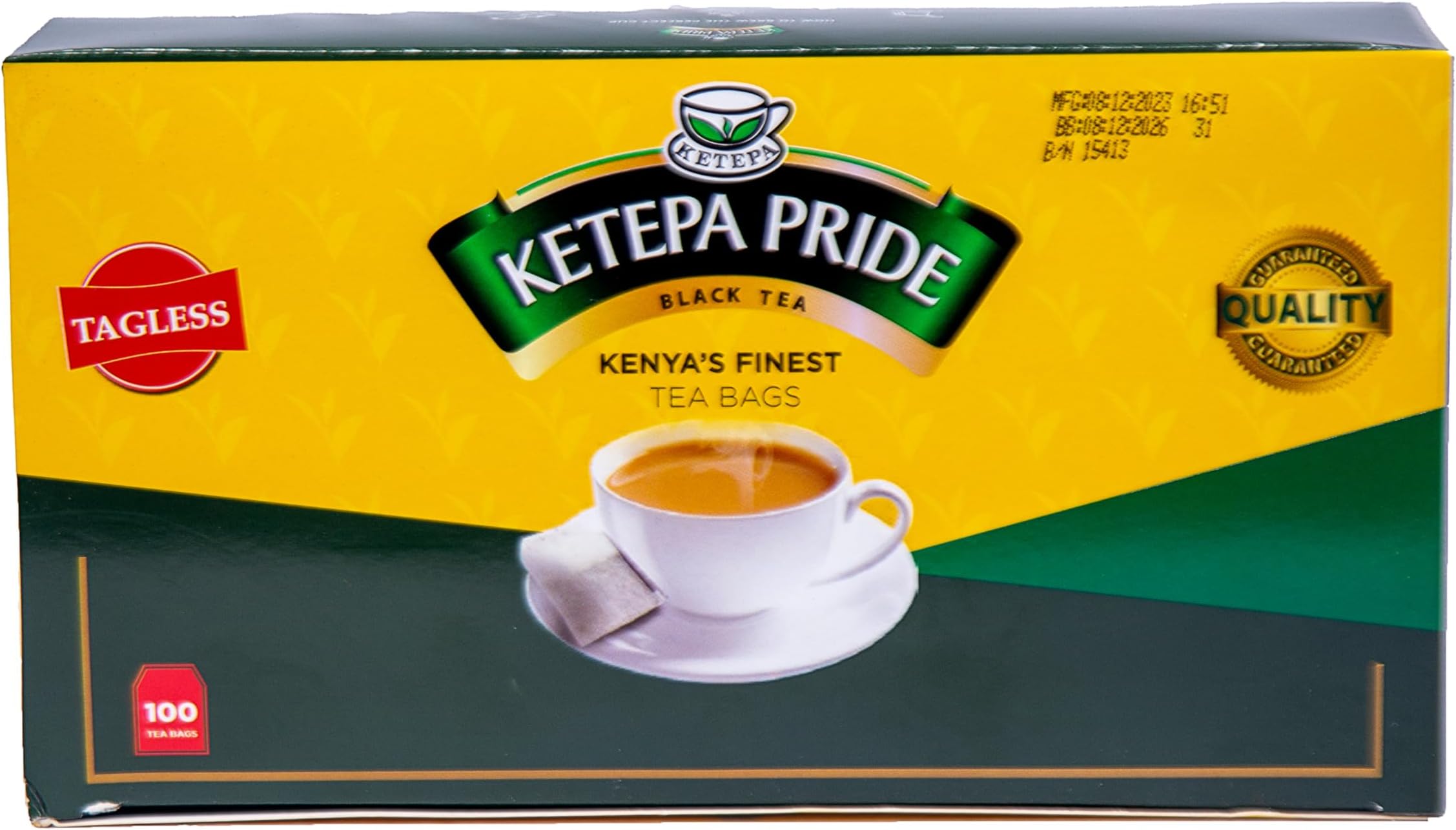Standard Pack, 200 g, 100 Tag Less Teabags