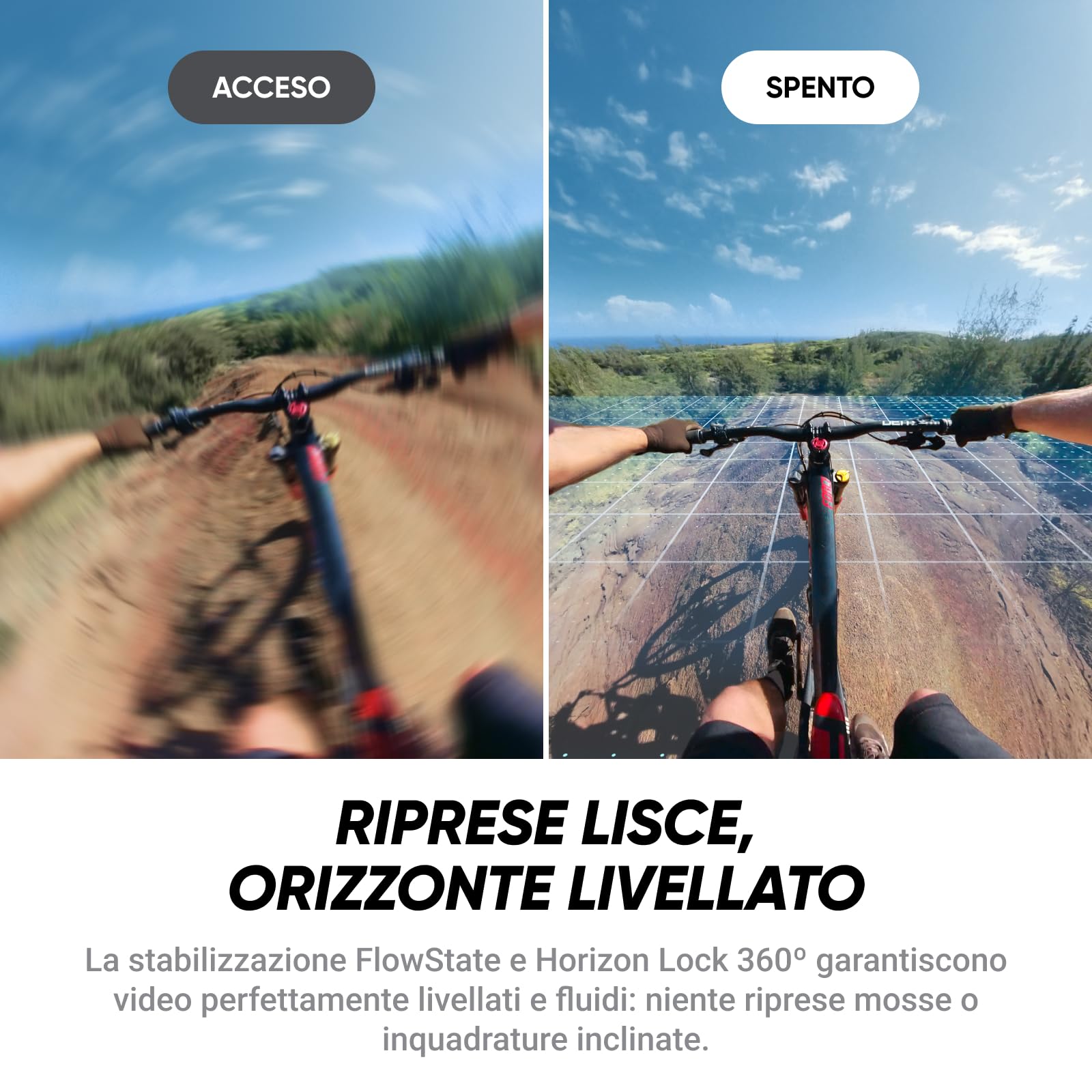 Insta360 X4 Air, Videocamera 8K 360 leggera 165g, Selfie stick Invisibile, lenti sostituibili, cover antivento integrata, prima registri poi inquadri, Pack Starter