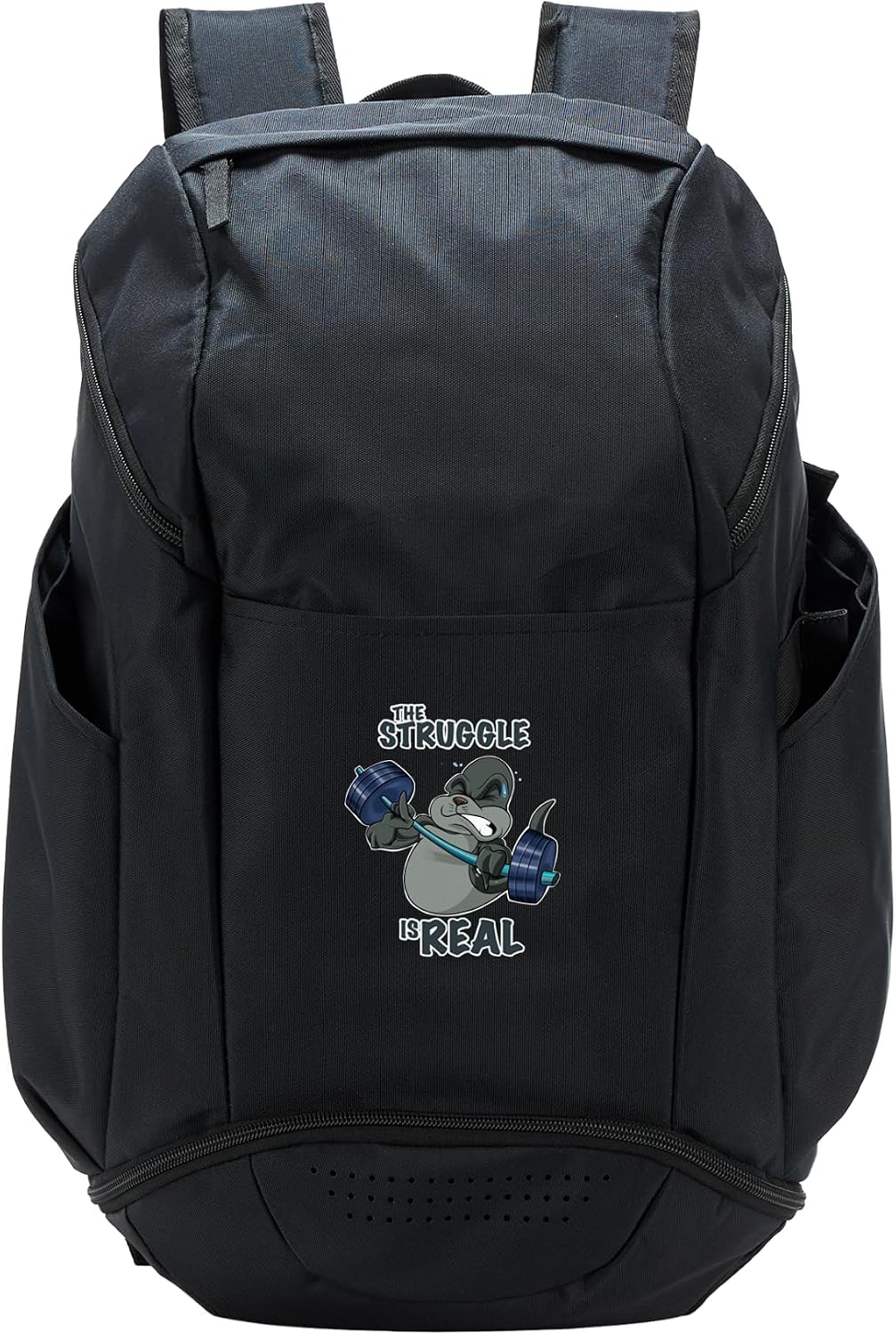 The Struggle Is Real Seal I Fitness Seal Gym I Weightlifting Sport Backpack