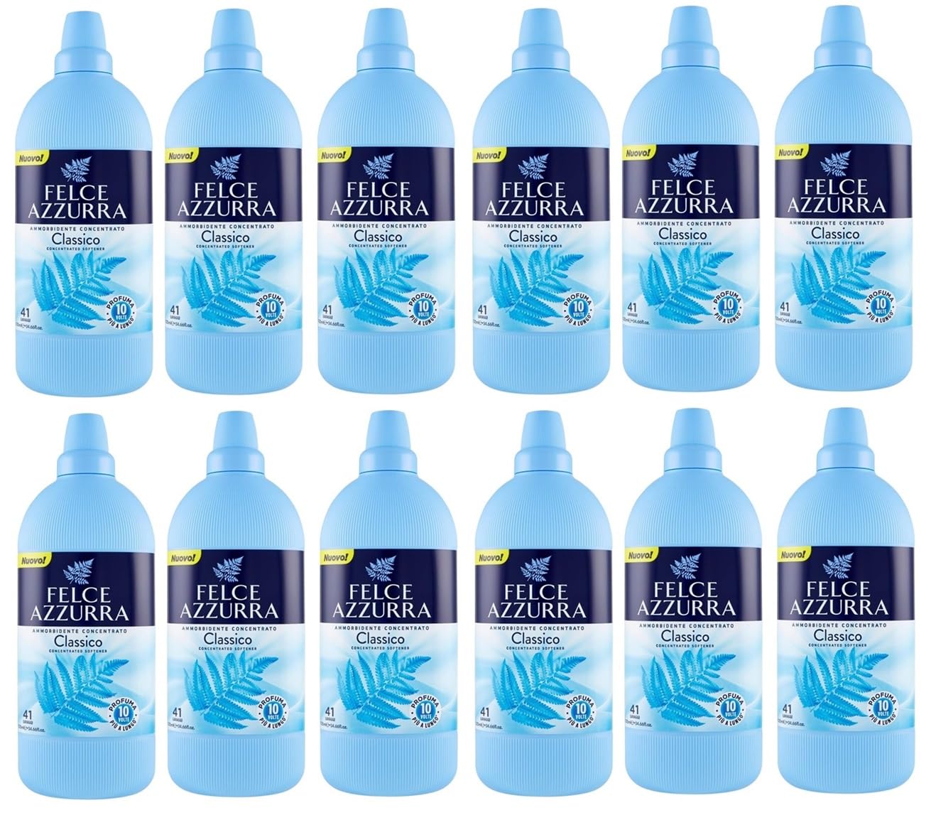 Felce Azzurra - Suavizante concentrado para ropa suave, aroma clásico, 41 lavados, 1025 ml