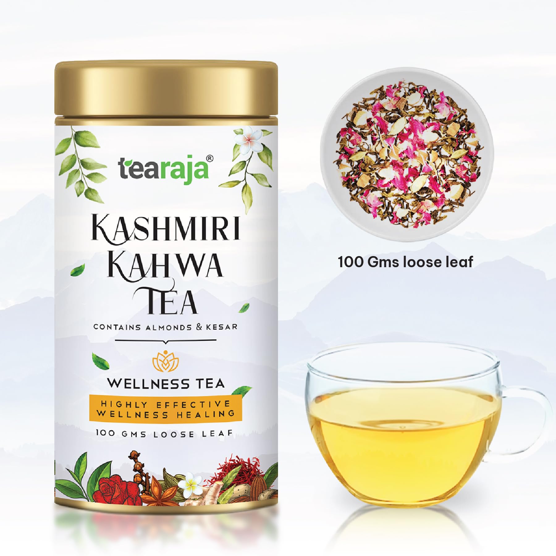 Tearaja Kashmiri Kahwa Green Tea, 100g